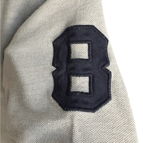 Tommy Hilfiger size L Gray Polo Shirt with Red Logo - Picture 6 of 7